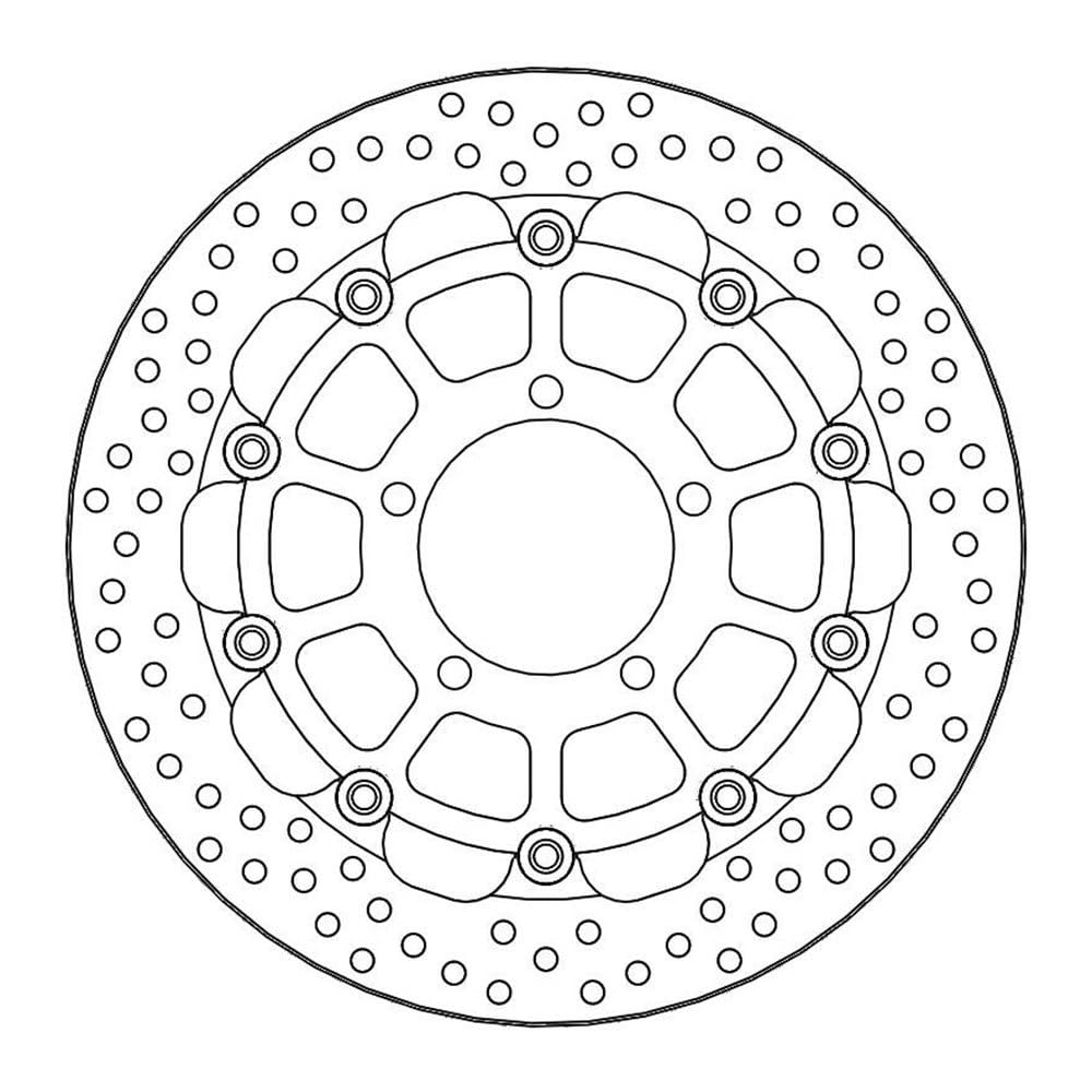 Street Front Halo Racing Brake Disk for optimal cooling and resistance -... von MOTO-MASTER