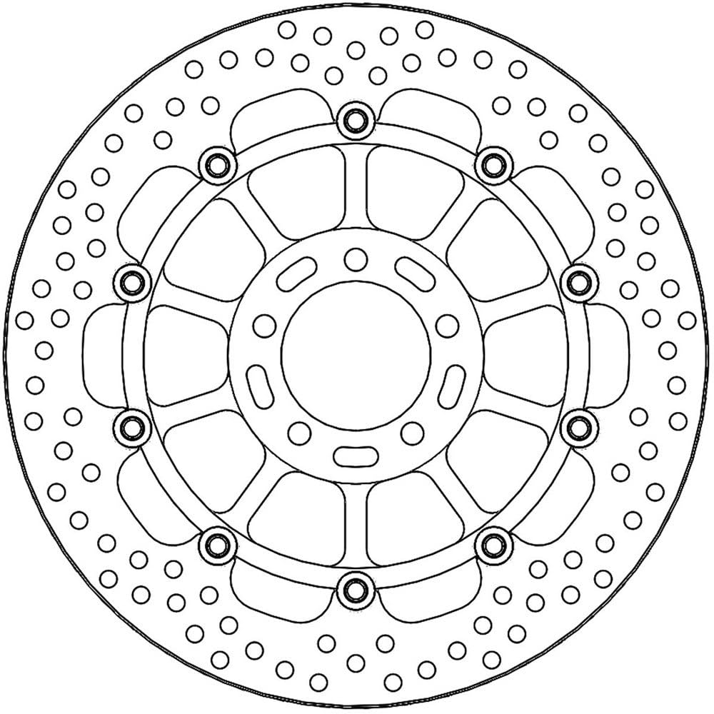 Street Front Halo Racing Brake Disk for optimal cooling and resistance -... von MOTO-MASTER