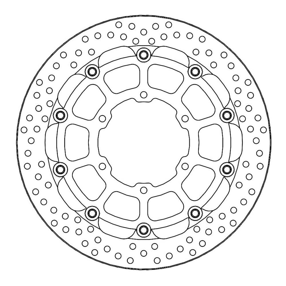 Street Front Halo Racing Brake Disk for optimal cooling and resistance -... von MOTO-MASTER