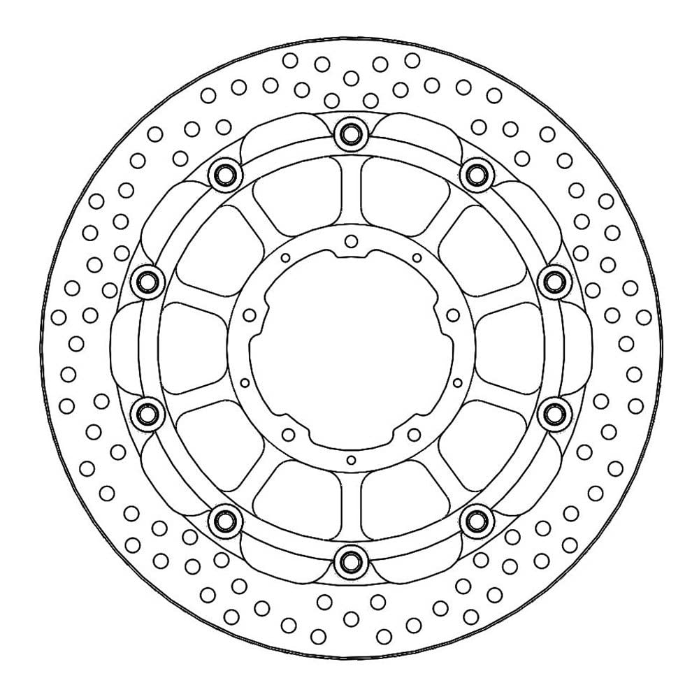 Street Front Halo Racing Brake Disk for optimal cooling and resistance -... von MOTO-MASTER