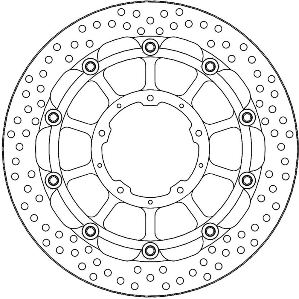 Street Front Halo T-Floater Racing Brake Disk with controlled full floating... von MOTO-MASTER