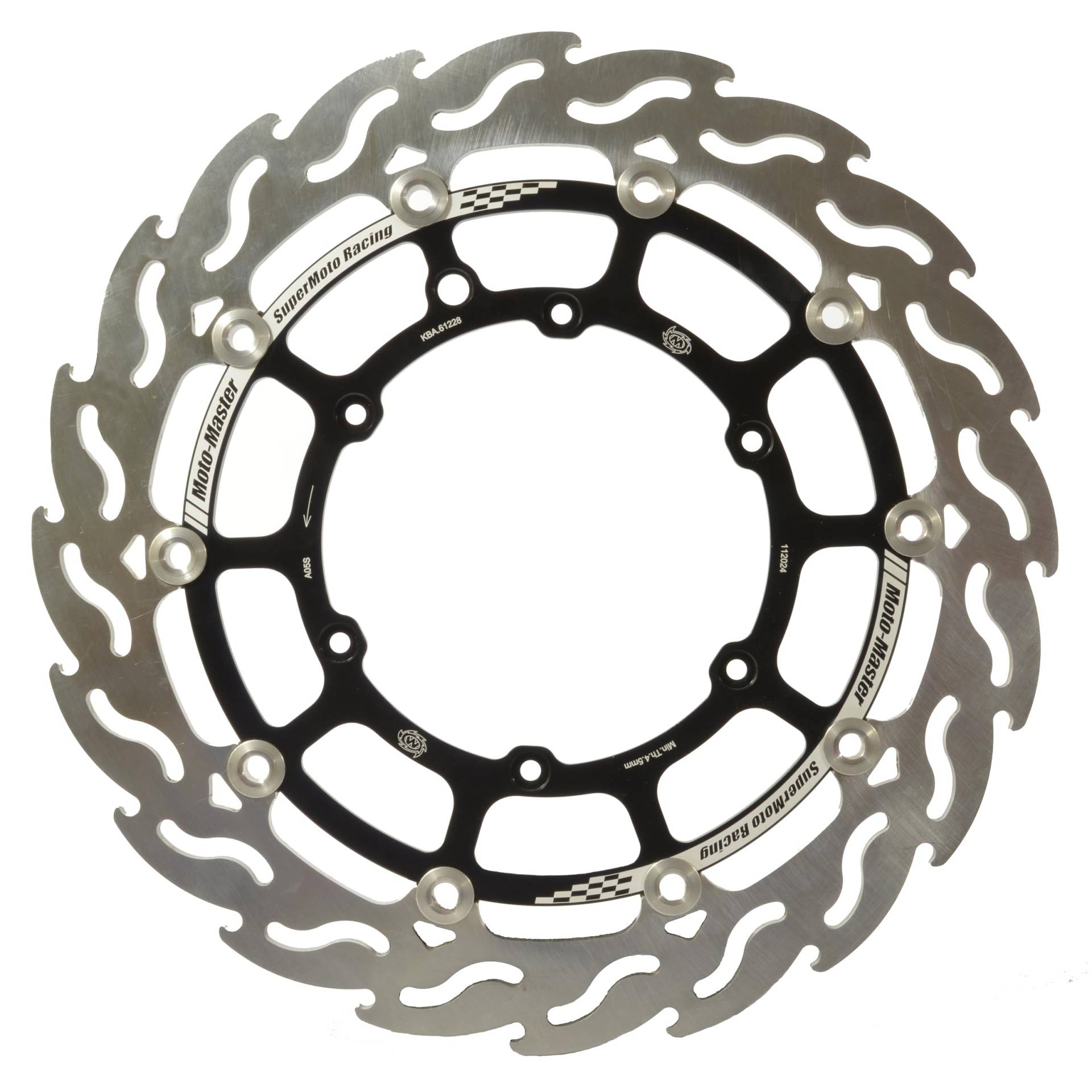 Supermoto Racing Front Brake Disc Flame for optimal cooling and resistance -... von MOTO-MASTER