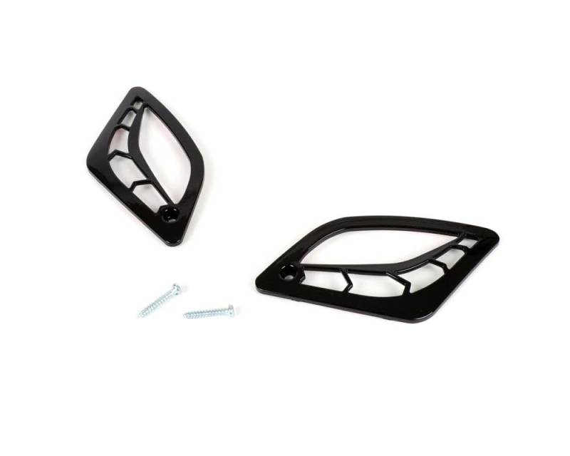 MOTO NOSTRA Blinkergitter hinten schwarz glanz kompatibel für Vespa GT, GTL, GTV, GTS 125-300 von MOTO NOSTRA