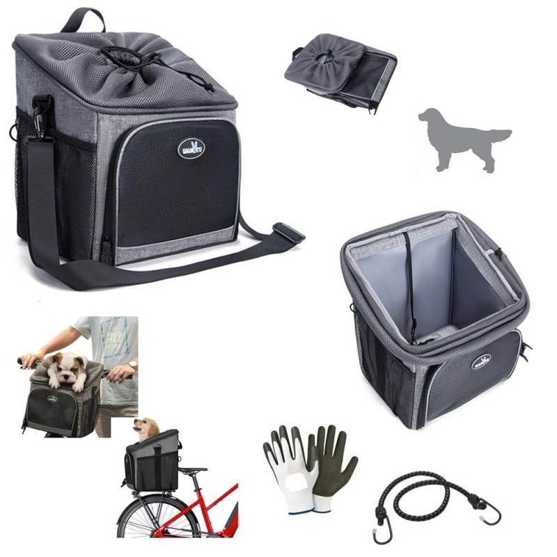 Kompatibel mit Giant – Liv Transporttasche für Hunde Katzen Kaninchen Fahrrad Rucksack Schultergurt für Tiere atmungsaktiv mit Matte und seitlichen Verstärkungen max. 5,5 kg Maße 35 x 26 x 30,5 cm von MOTO SPORT MONDO