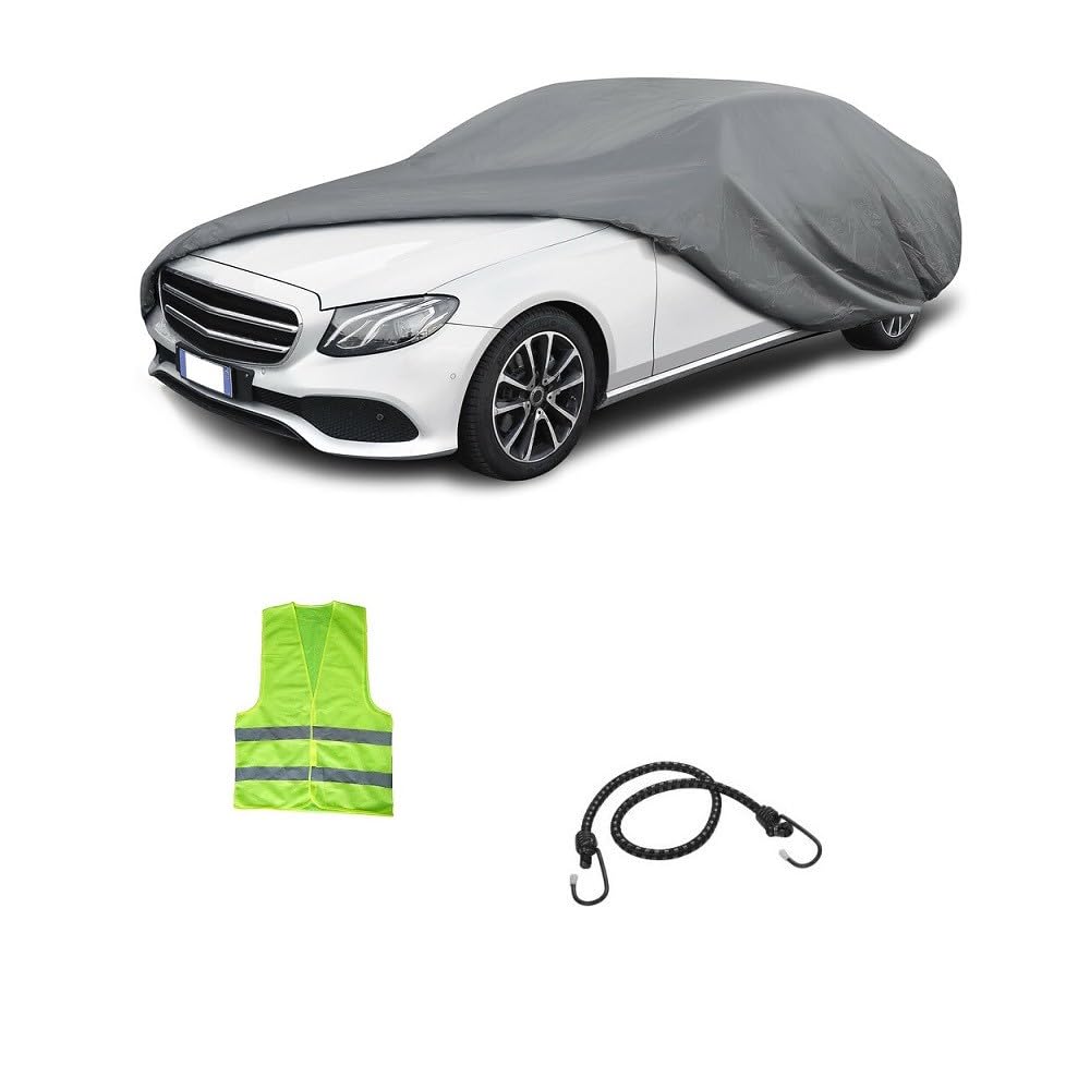 Kompatibel mit Mercedes CLA Shooting Brake Baujahr 03/13 ab 05/15 Wasserdichte Autoabdeckung aus UV-beständigem Polyethylen für Sonne, Schnee, Regen, Schmutz, Vögel, Harz, 155 x 185 x 495 cm von MOTO SPORT MONDO