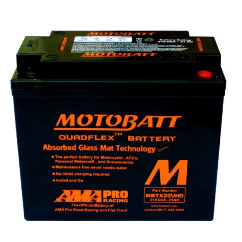 Batterie MOTOBATT 12 V 21 Ah 310 CCA MBTX20UHD für Harley Davidson FXH Electra Glide 1340 1980 1981 von MOTOBATT