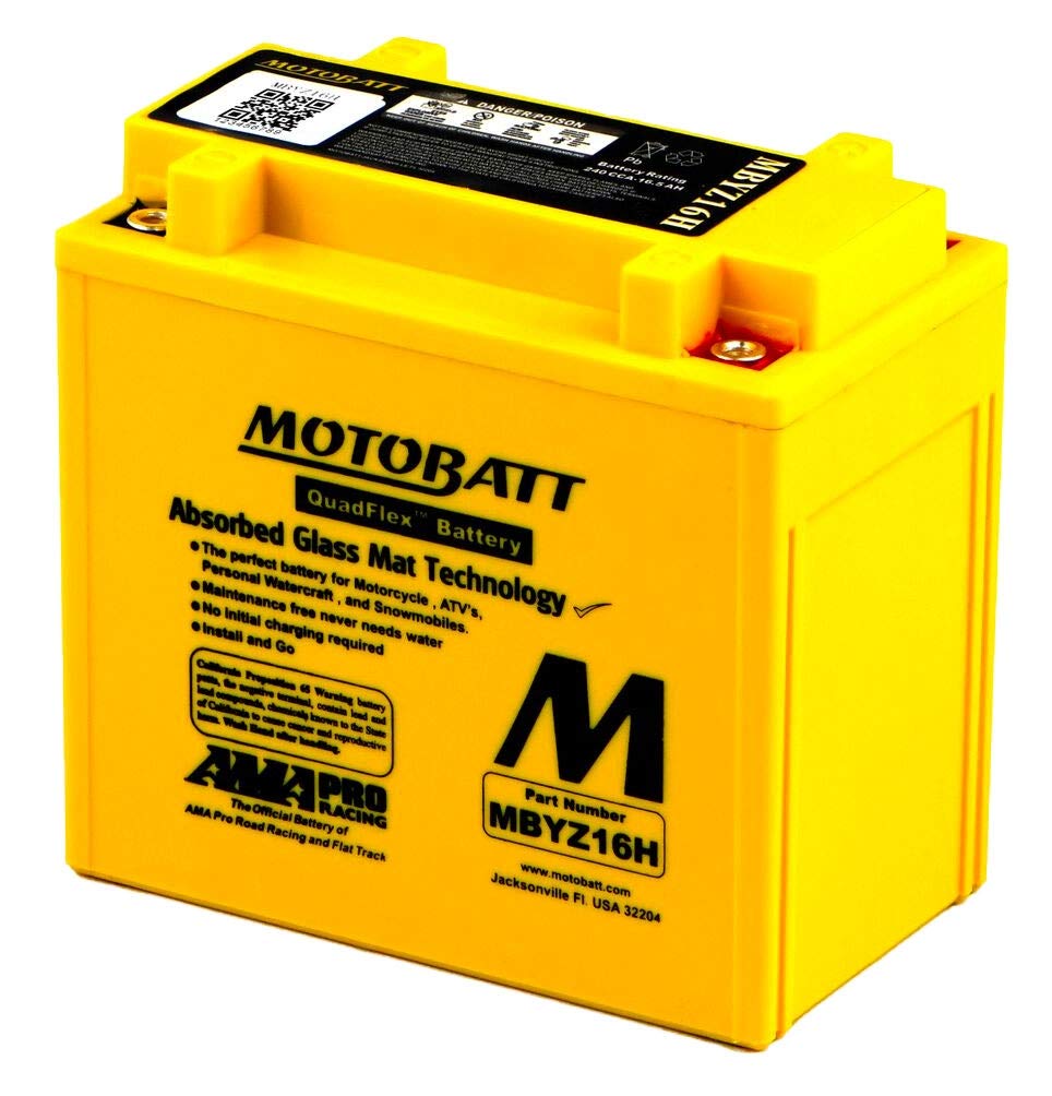 MBYZ16H MOTOBATT Quadflex AGM Bike Batterie 12V 16Ah von MOTOBATT