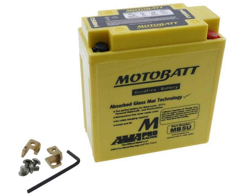 MOTOBATT Batterie MB5U Preis inkl. gesetzlichen Batteriepfand 7,50€ inkl. Mwst von MOTOBATT