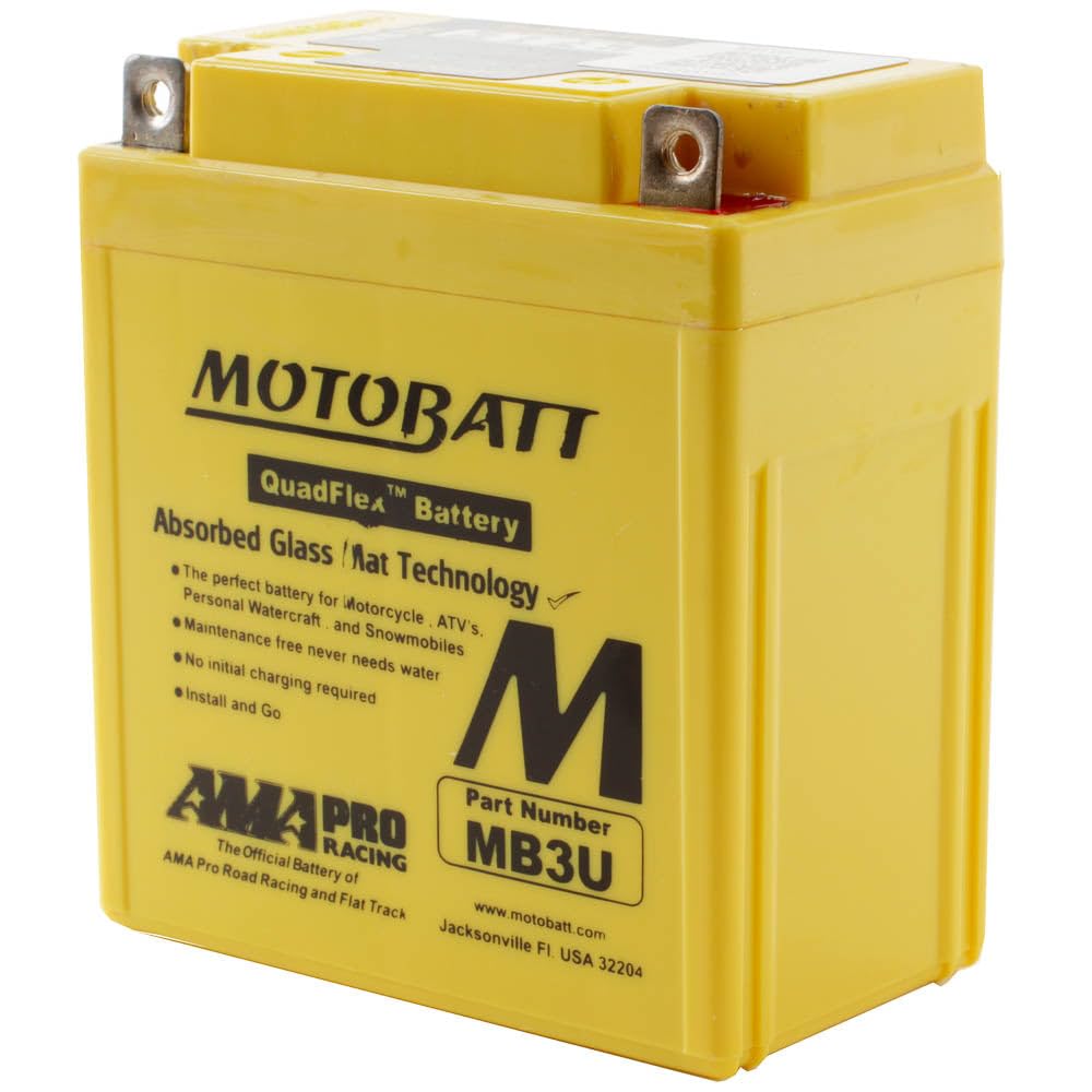 Motobatt MB3U AGM Akku, gelb MB3U von MOTOBATT