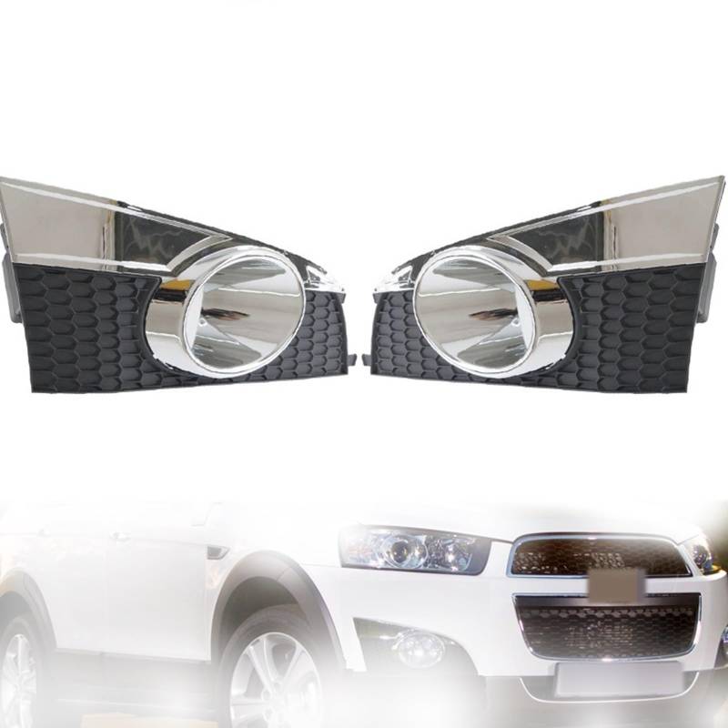 MOTOHIRO Auto Front Stoßstange Nebel Licht Grill Nebel Licht Rahmen Abdeckung Trim Nebel Lampe Grill Rahmen Panel Abdeckung Fit for Chevrolet captiva 2012-2014 Nebelscheinwerfergitter (Size : Left an von MOTOHIRO