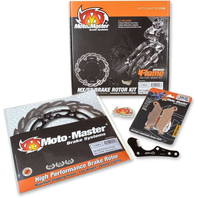 MotoMaster 310022 Moto-Master, Kit Oversize 270mm, Adapter, Pads, Front, Ktm 09-18 450 E von IUSOT