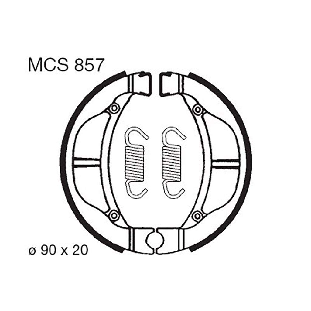 Bremsbacken TRW KX 60 KX60B 93-99 vorne von MOTOMENT