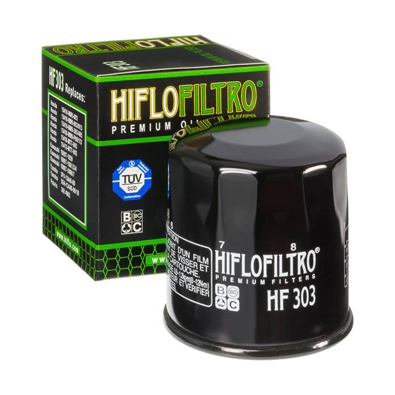 Ölfilter Hiflo HF303 Schwarz Passend für Honda GL 1500 SE Goldwing SC22 1991-2000 von MOTOMENT