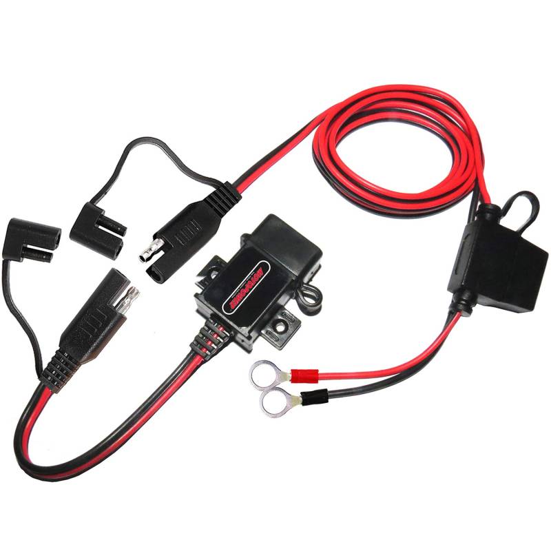 MOTOPOWER MP0609AA-UK 3.1Amp Wasserdicht Motorrad USB Ladegerät Kit Telefon Tablet GPS Ladegerät für Motorrad, Fahrrad, ATV von MOTOPOWER