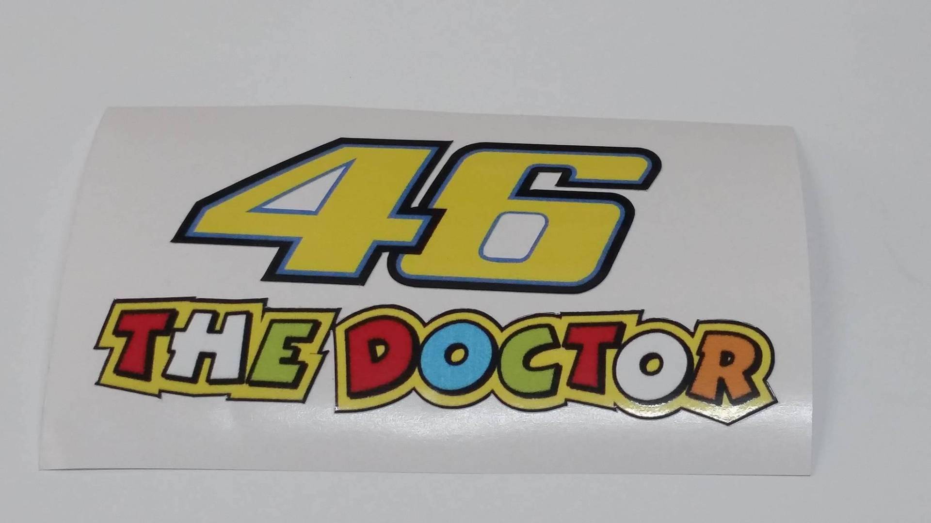 Valentino Rossi 46 The Doctor Aufkleber Sticker Decal Logo JDM Auto Bike Car Helm von MOTORHOOK