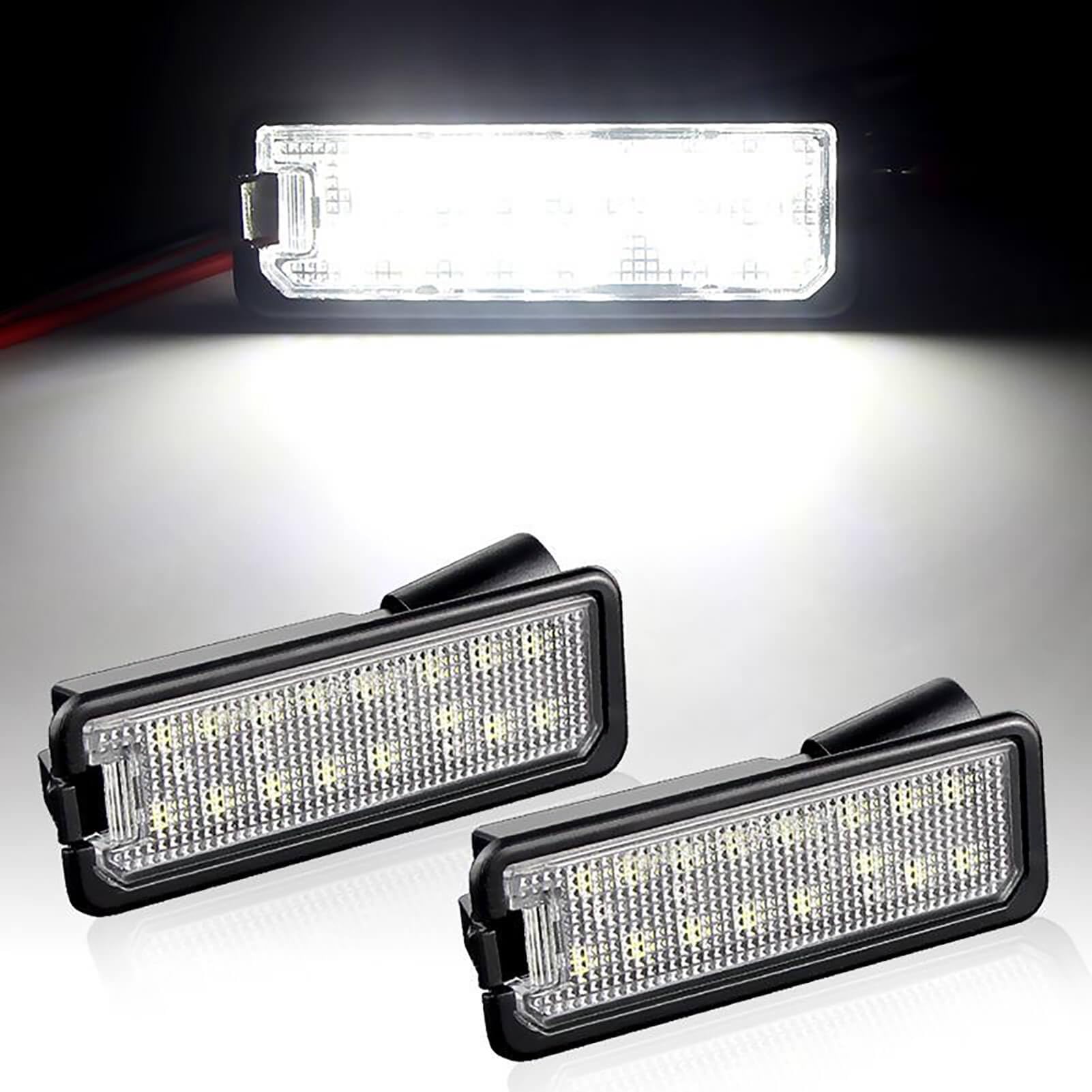 kennzeichen led beleuchtung, kennzeichenbeleuchtung kompatibel mit Golf 5 6 7, Polo 6R 9N, Phaeton, Eos, Passat, Scirocco, Amarok, Beetle, Crafter, PORSCHE Cayenne 60K von MOTORHOOK