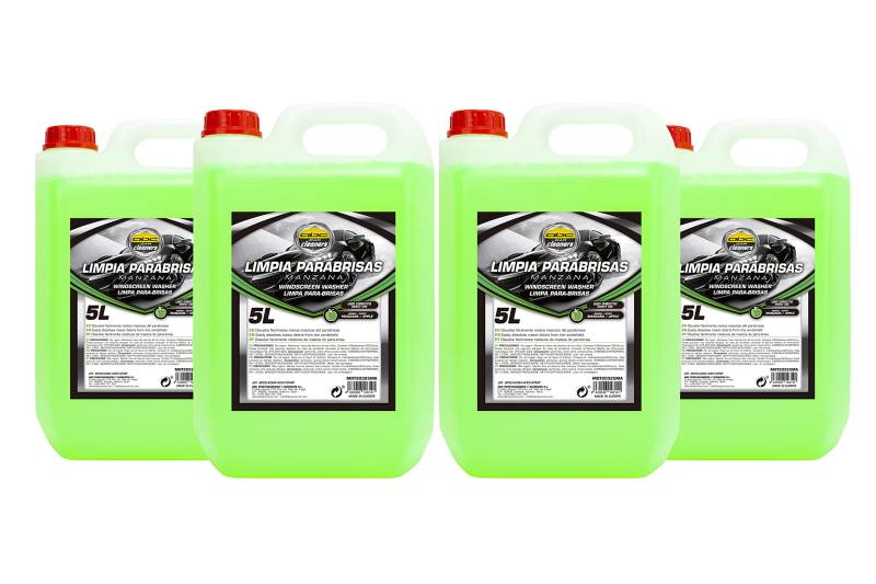 ABC Cleaners RV16LLB SET4 ScheibenReiniger Arom Apfel 5L, Apfelgrün, 4 UDS, Set of 4 von MOTORKIT