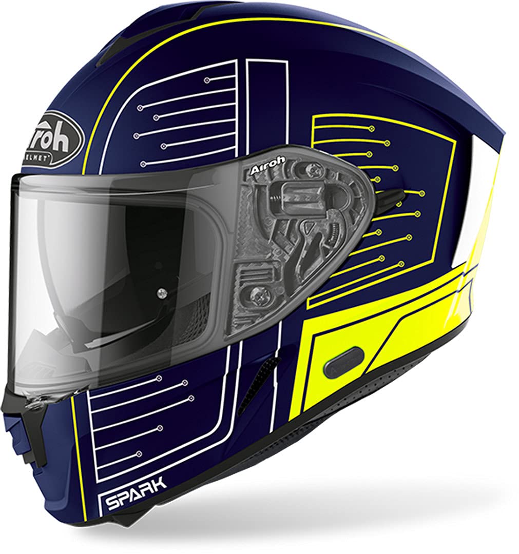 Airoh HELMET SPARK CYRCUIT BLUE GLOSS M von MOTOTOPGUN