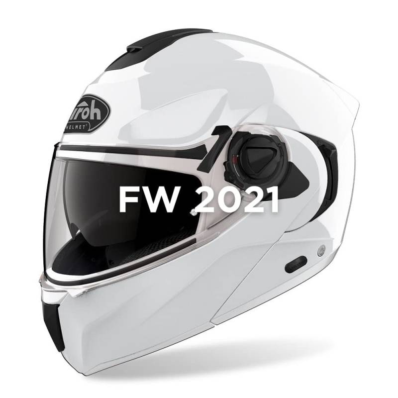 AIROH Unisex SPEC14 Helmet, White Gloss, M von MOTOTOPGUN