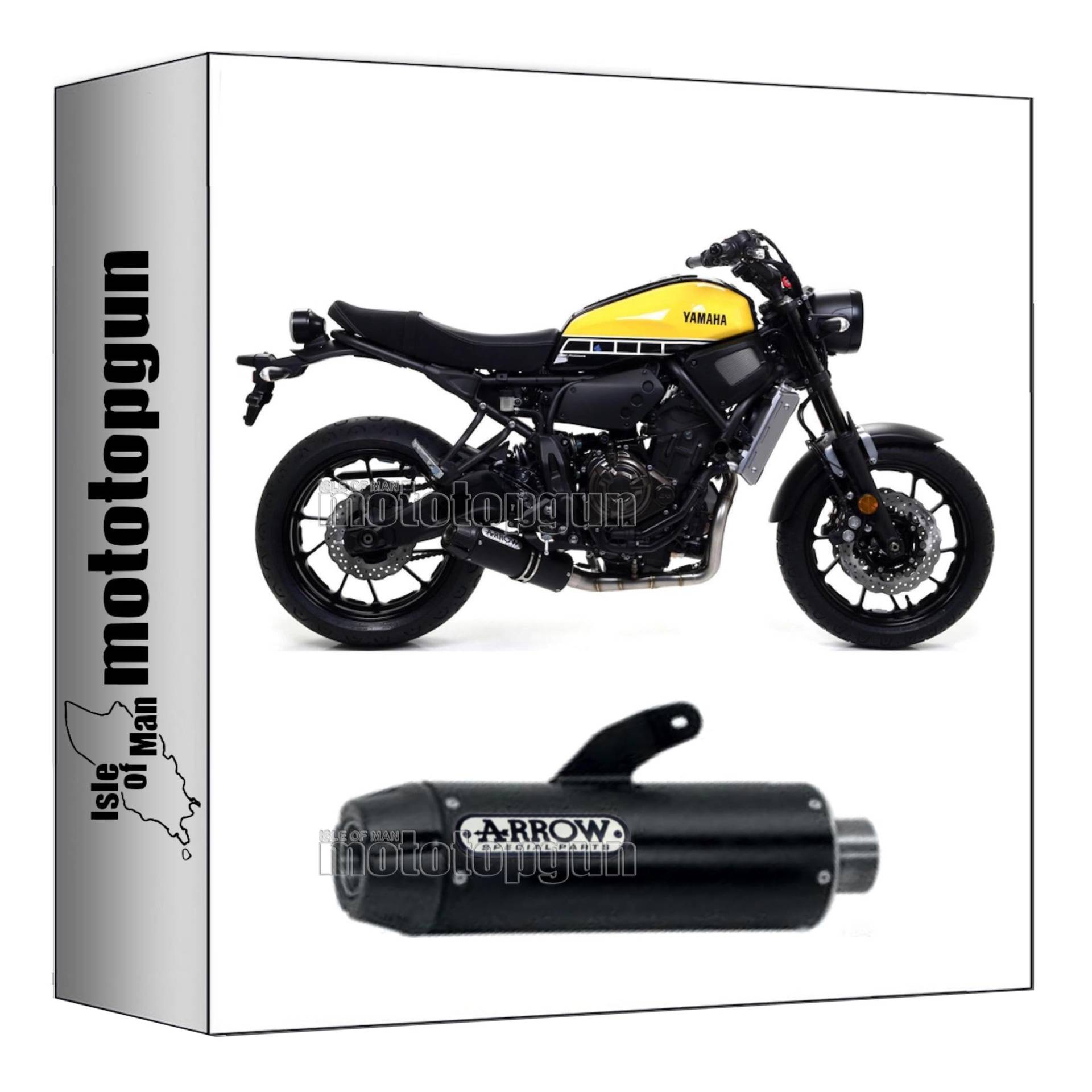 arrow 71843JRN auspuff zugelassen jet-race edelstahl schwarz endkappe carby kompatibel mit yamaha xsr 700 2016 2017 2018 2019 2020 mototopgun von MOTOTOPGUN