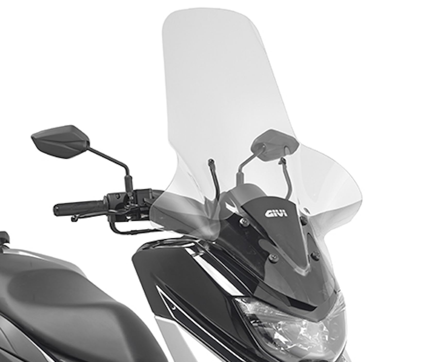 Givi 2123dt+d2123kit Windschutz transparent kompatibel mit Yamaha N-Max 125-155 2015 2016 2017 2018 2019 2020 mototopgun von MOTOTOPGUN