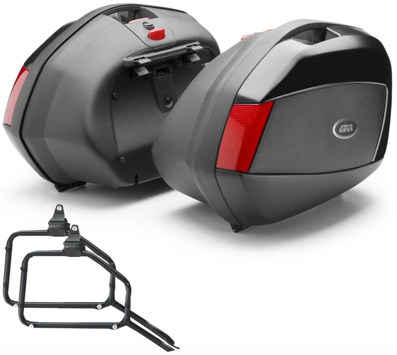 givi v35n seitenkoffer + trager kompatibel mit honda vfr 800 vtec 2002 2003 2004 2005 2006 2007 2008 2009 2010 2011 mototopgun von MOTOTOPGUN