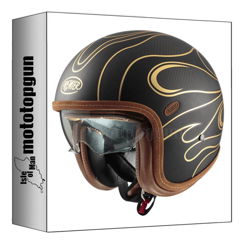 premier motorrad jethelm vintage platinum ed. carbon fr gold chromed bm sz. m mototopgun von MOTOTOPGUN