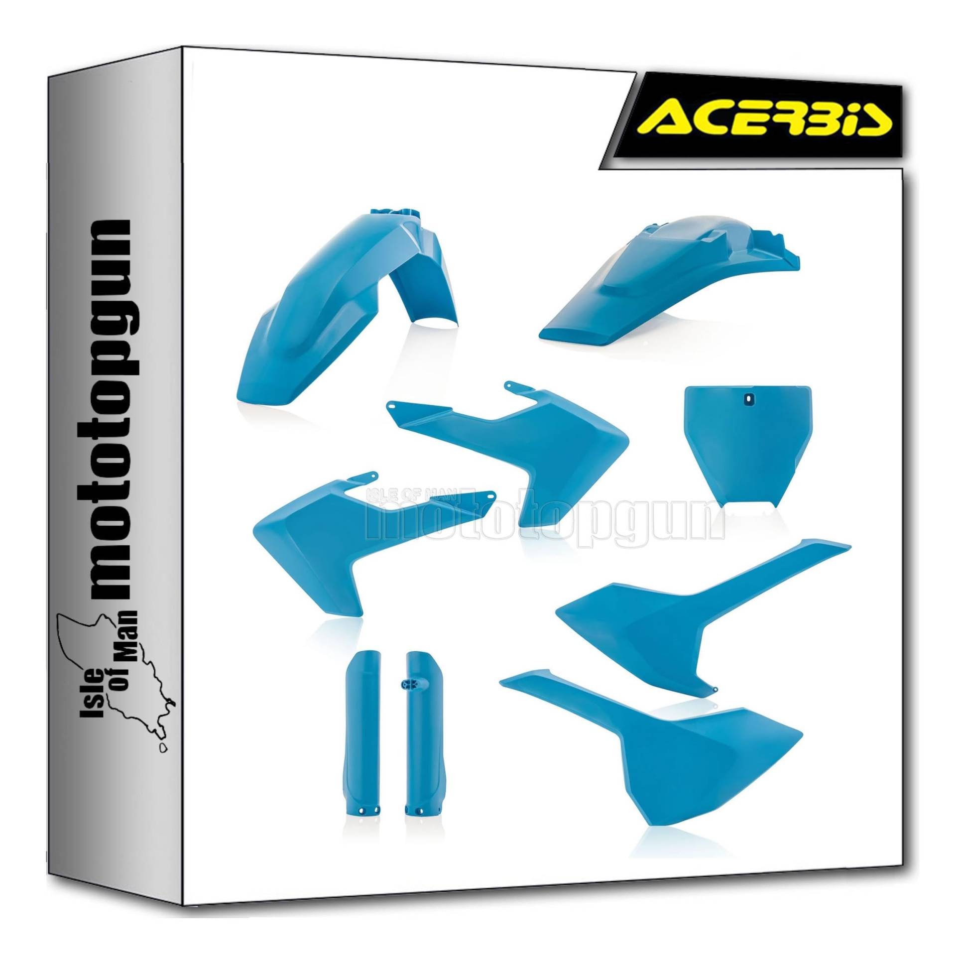 acerbis 0021831.041 full plastics kit blau kompatibel mit husqvarna tc 125 2016 2017 2018 mototopgun von MOTOTOPGUN