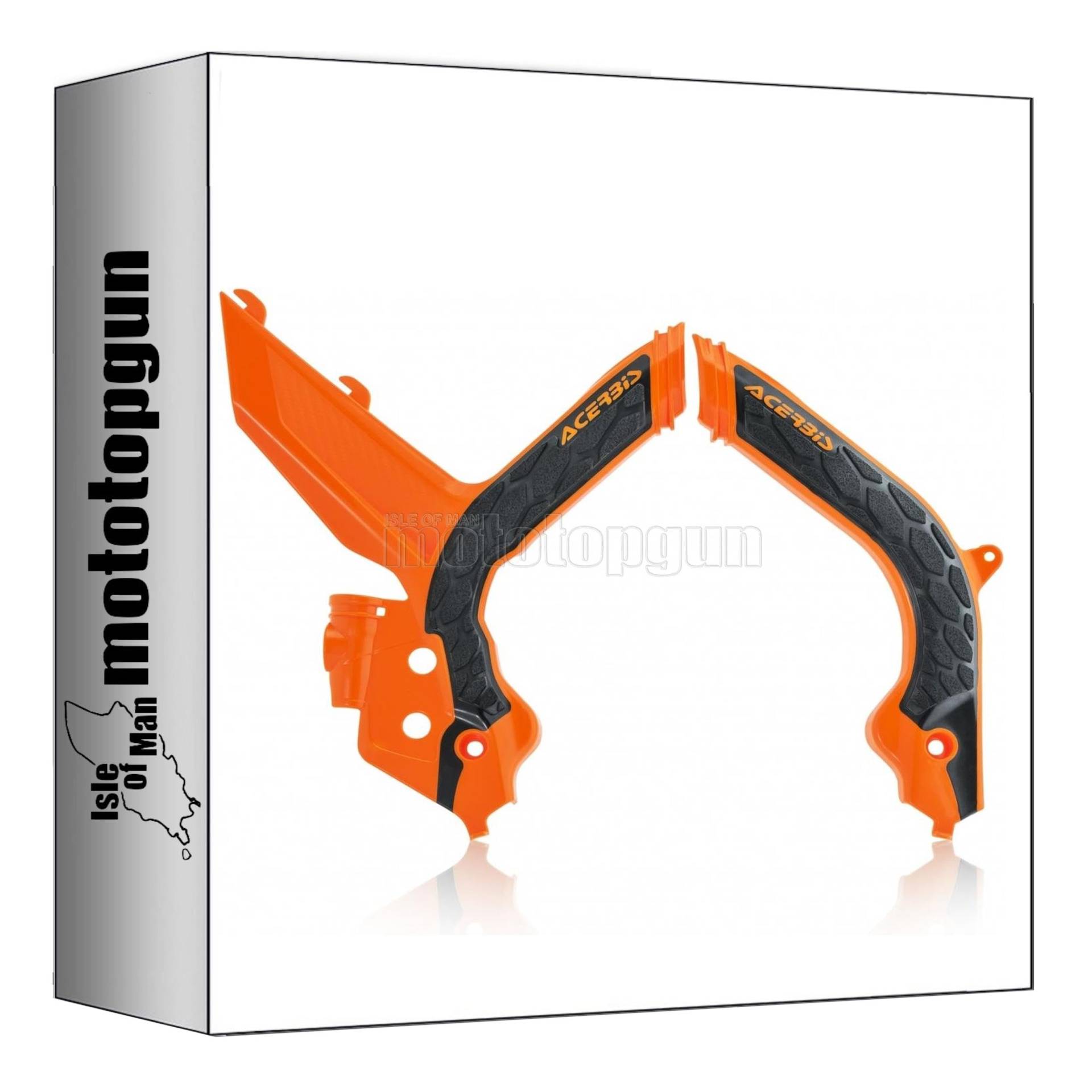 acerbis 0023599.209 x-grip rahmenschutz orange schwarz kompatibel mit ktm xc-f 450 2019 2020 2021 2022 mototopgun von MOTOTOPGUN