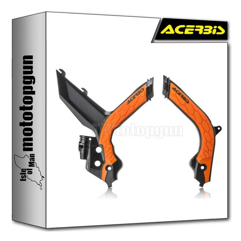 acerbis 0024009.313 rahmenschutz schwarz orange kompatibel mit ktm exc 300 tpi 2020 2021 2022 2023 mototopgun von MOTOTOPGUN