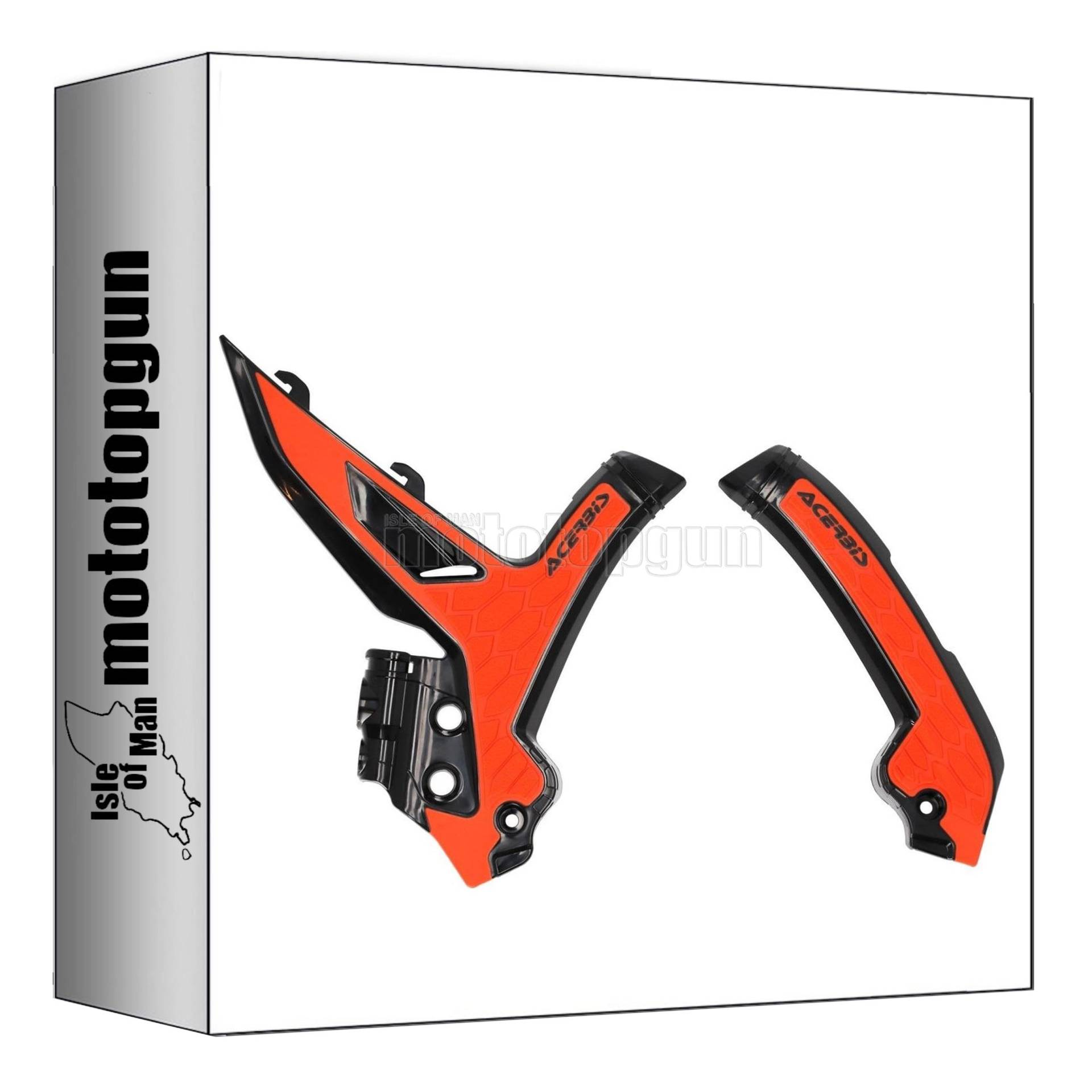 acerbis 0025245.313 x-grip rahmenschutz schwarz orange kompatibel mit ktm exc-f 450 2024 2025 mototopgun von MOTOTOPGUN