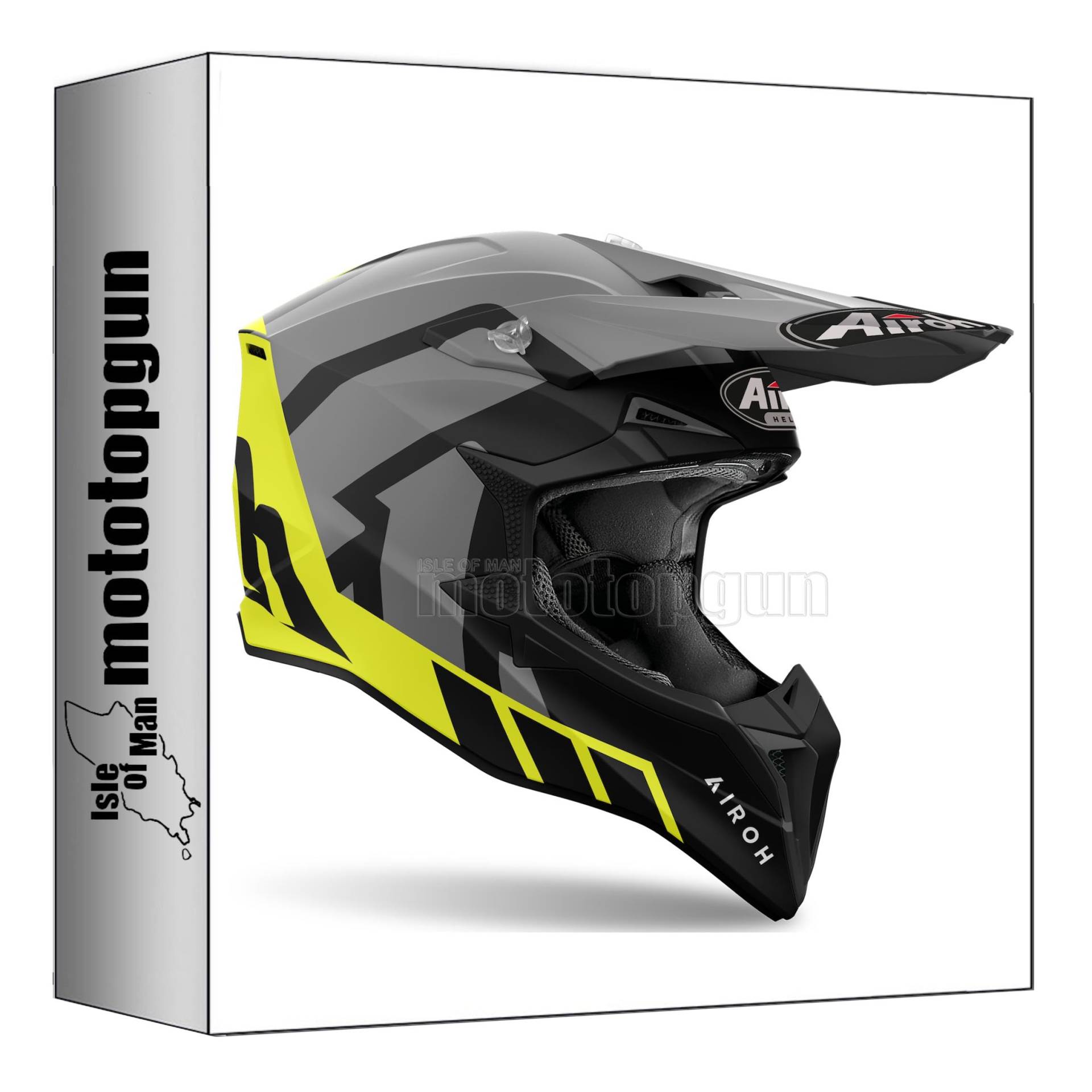 airoh helm motorrad cross wrr31 wraap reloaded gelb matt sz. l mototopgun von MOTOTOPGUN