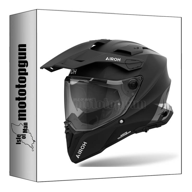 airoh helm motorrad dual cm211 commander 2 color schwarz matt sz. m mototopgun von MOTOTOPGUN