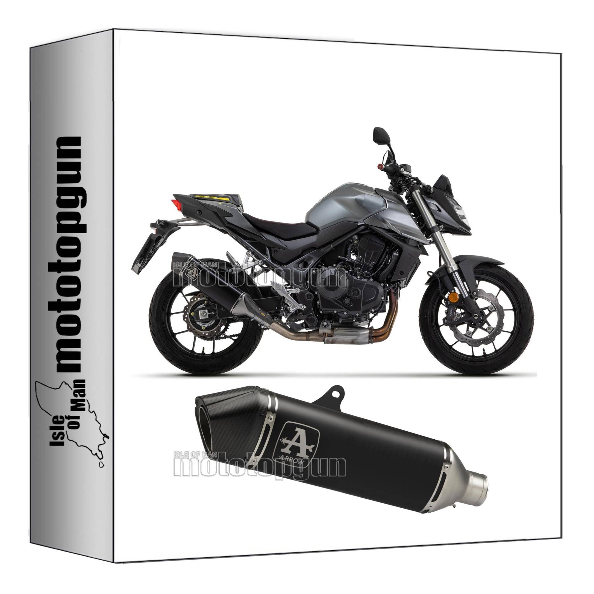 arrow 71503VAN auspuff zugelassen veloce aluminium schwarz endkappe carby kompatibel mit honda cb 750 hornet 2023 mototopgun von MOTOTOPGUN