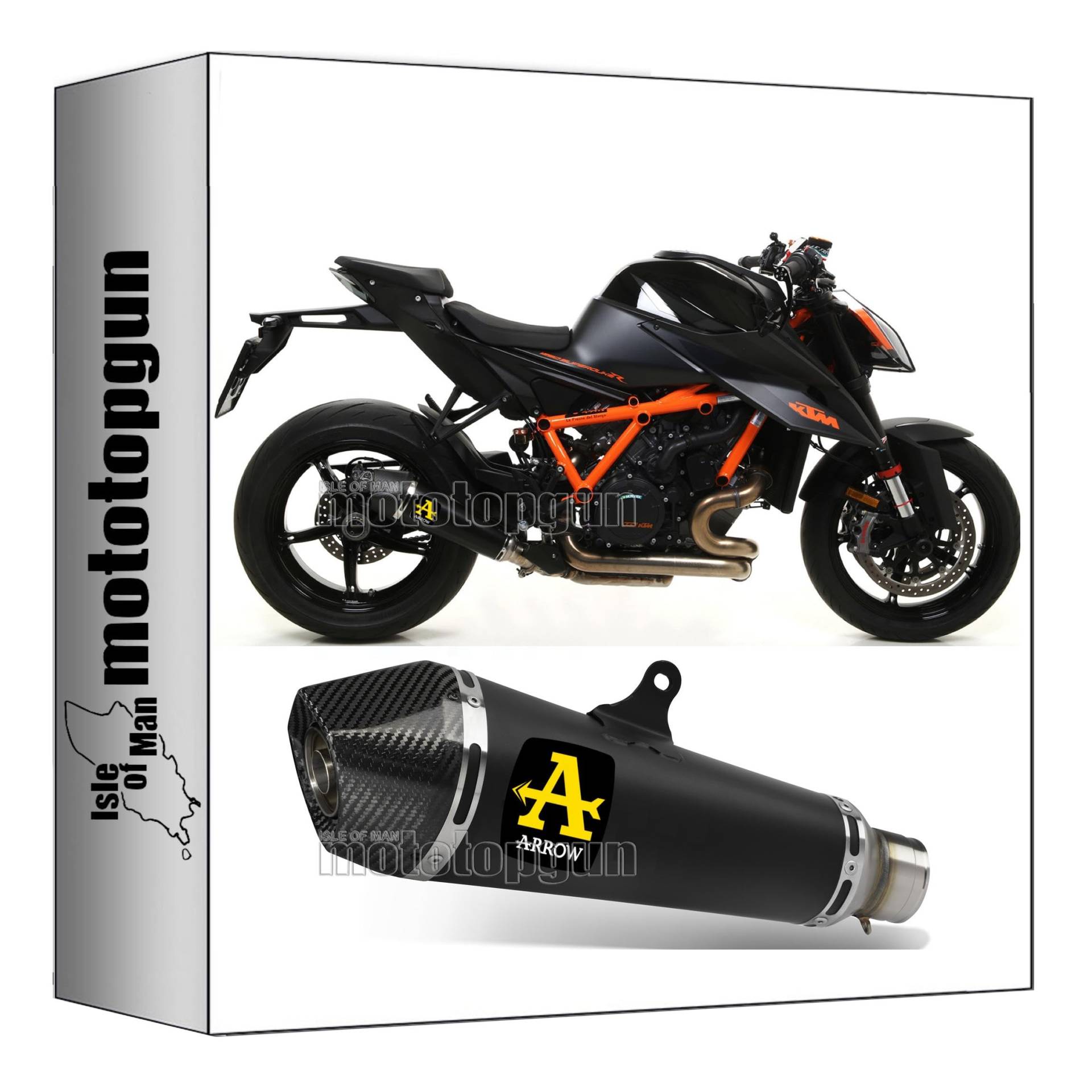 arrow 71916XKNR auspuff zugelassen x-kone nichrom schwarz endkappe carby kompatibel mit ktm 1290 superduke r 2020 2021 2022 2023 mototopgun von MOTOTOPGUN