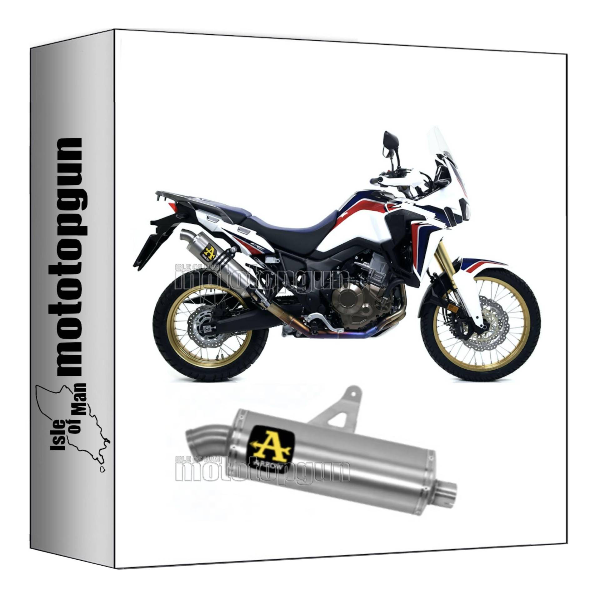 auspuff zugelassen arrow maxi race-tech aus aluminium mit endkappe aus edelstahl kompatibel mit honda africa twin 1000 adventure sport 2018 2019 mototopgun 72621ao von MOTOTOPGUN