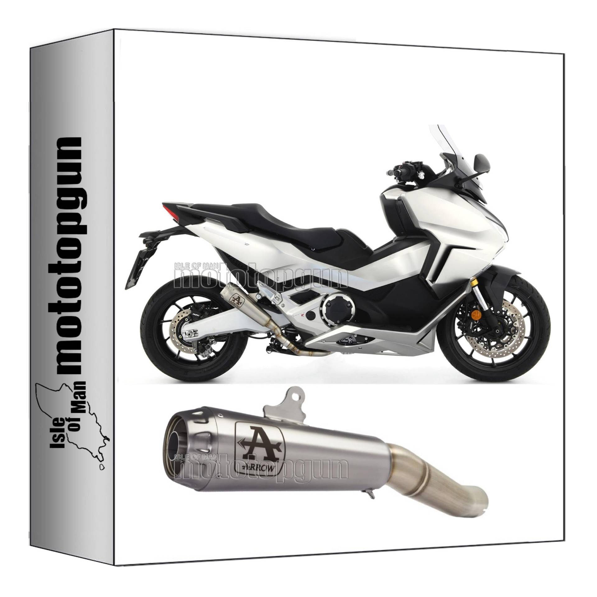 auspuff zugelassen arrow pro-race aus aluminium mit endkappe aus carby kompatibel mit honda forza 750 2021 2022 2023 mototopgun 73518pri von MOTOTOPGUN