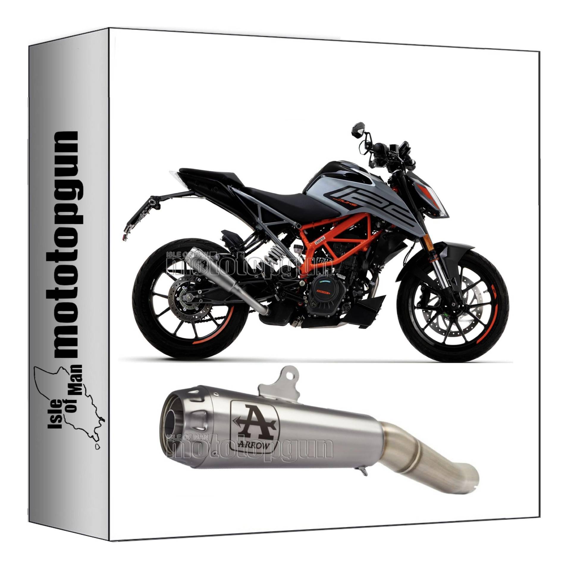 auspuff zugelassen arrow pro-race aus nichrom mit endkappe aus edelstahl kompatibel mit ktm duke 125 2021 2022 2023 mototopgun 71936pri von MOTOTOPGUN