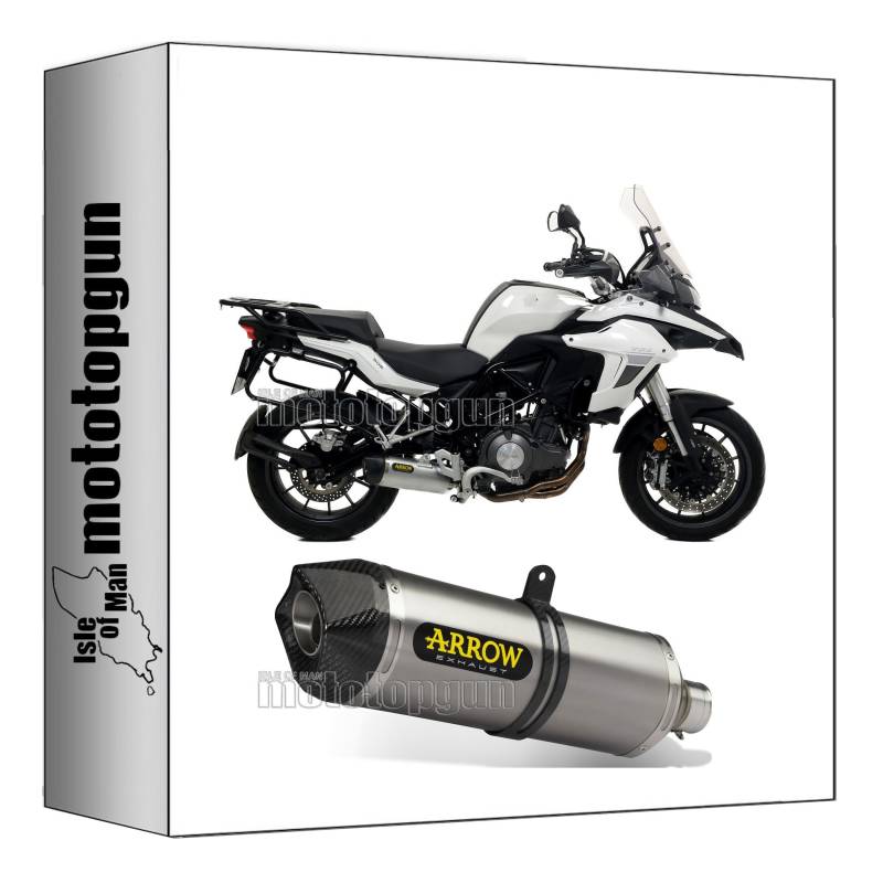 auspuff zugelassen arrow race-tech aus aluminium mit endkappe aus carby kompatibel mit benelli trk 502 2017 2018 2019 2020 mototopgun 71878ak von MOTOTOPGUN