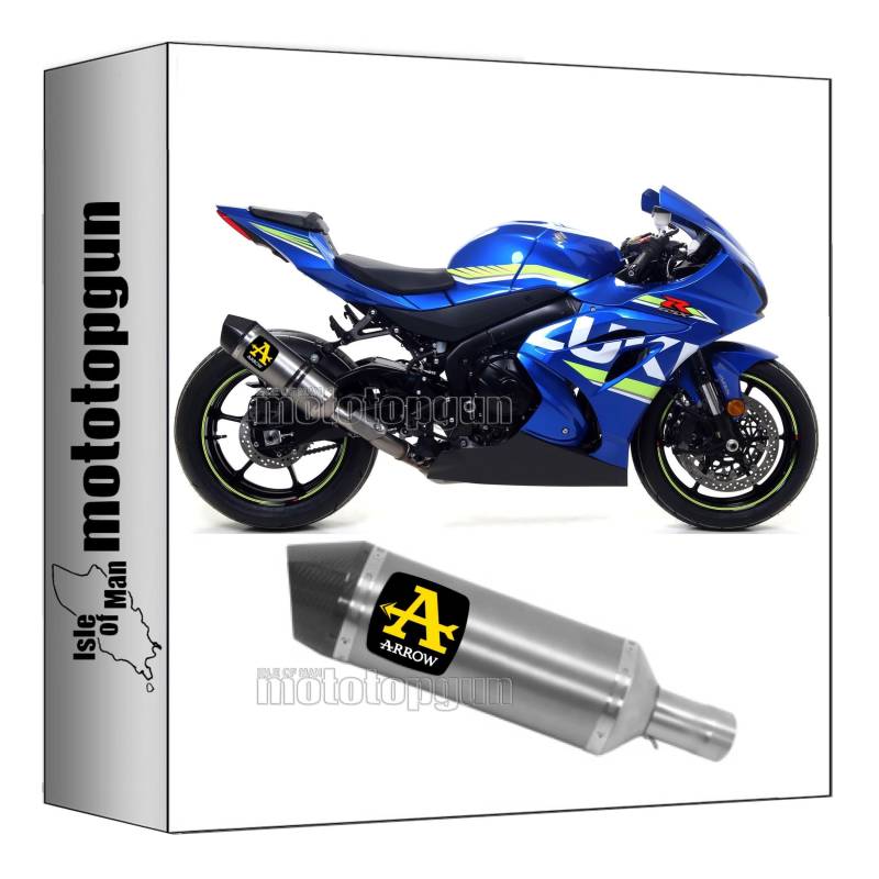 auspuff zugelassen arrow race-tech aus aluminium mit endkappe aus carby kompatibel mit suzuki gsx-r 1000 2017 2018 2019 2020 mototopgun 71855ak von MOTOTOPGUN