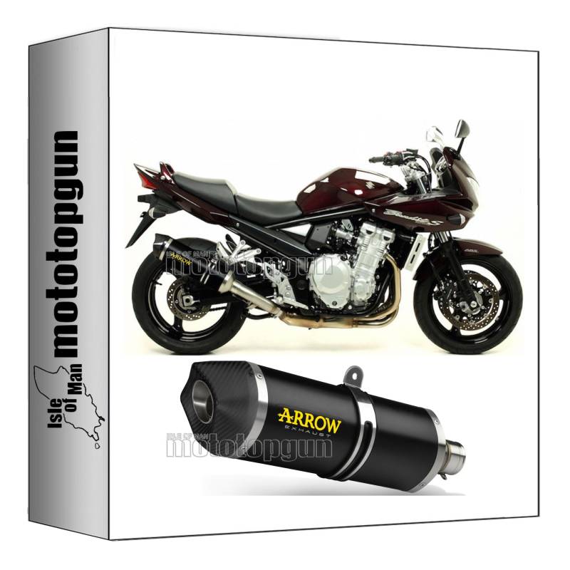 auspuff zugelassen arrow race-tech aus aluminium schwarz mit endkappe aus carby kompatibel mit suzuki gsf 650 bandit s 2007 2008 2009 2010 2011 2012 2013 mototopgun 71822akn + 71372mi von MOTOTOPGUN