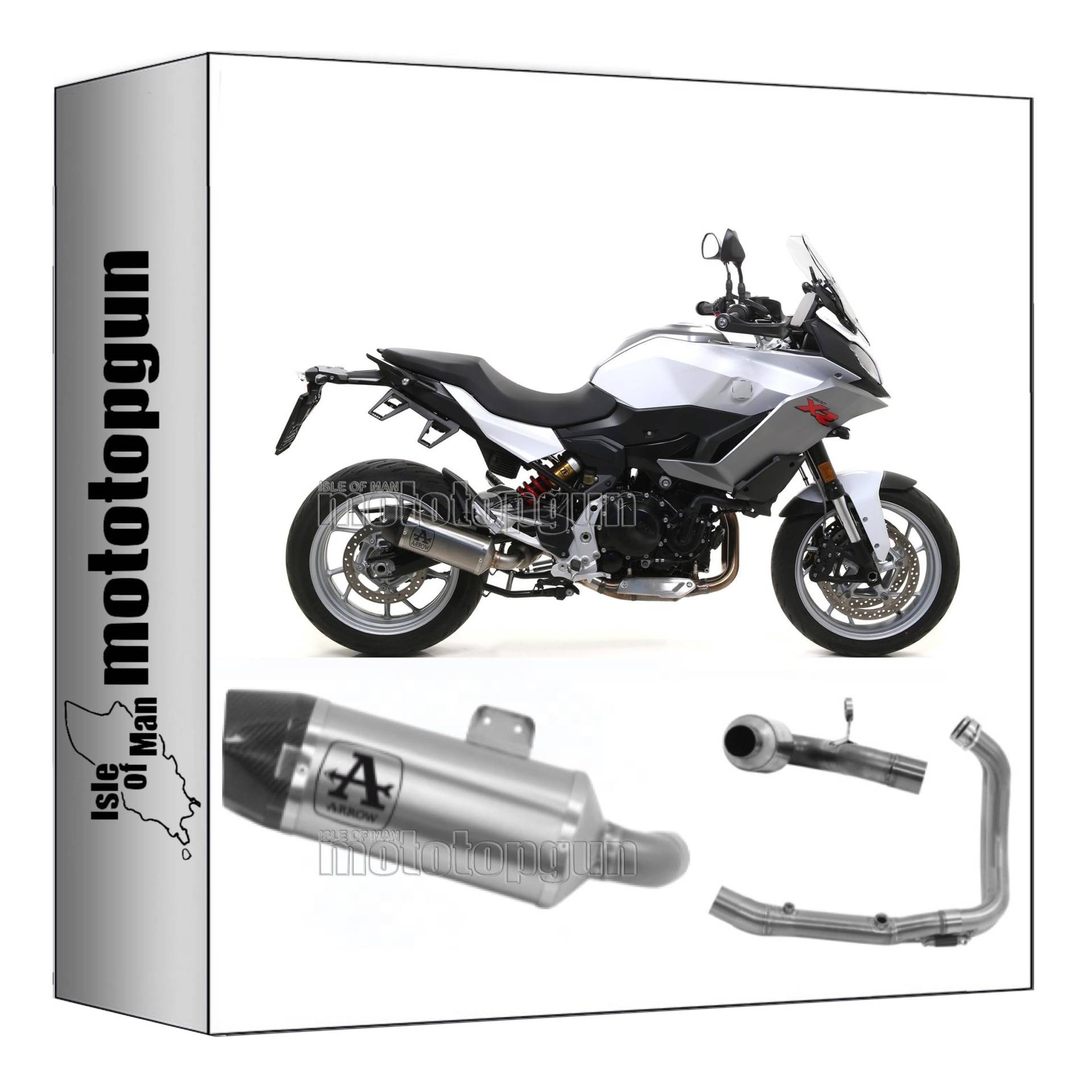 komplettanlage kein kat arrow indy-race aus aluminium mit endkappe aus carby kompatibel mit bmw f900 f-900 r 2020 2021 2022 2023 mototopgun 71915ak + 71729mi + 71730mi von MOTOTOPGUN