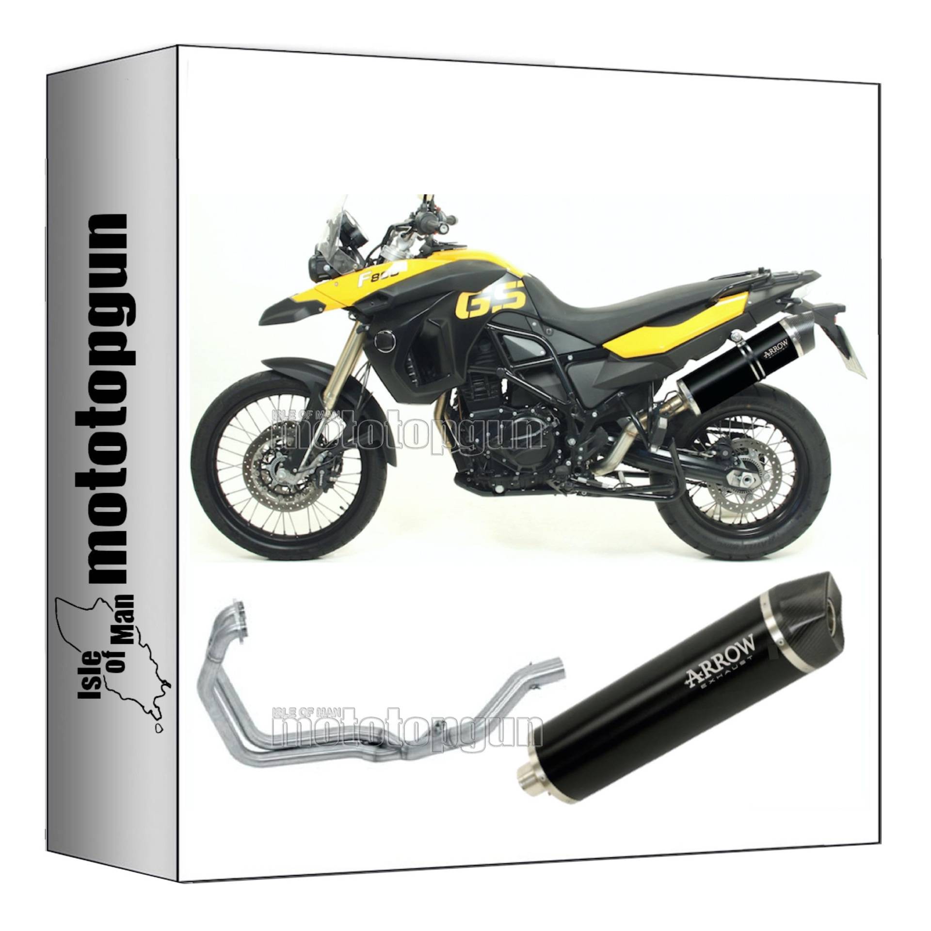 komplettanlage kein kat arrow maxi race-tech aus aluminium schwarz mit endkappe aus carby kompatibel mit bmw f800 f-800 gs adventure 2008 2009 2010 2011 2012 2013 2014 mototopgun 72612akn + 71407mi von MOTOTOPGUN