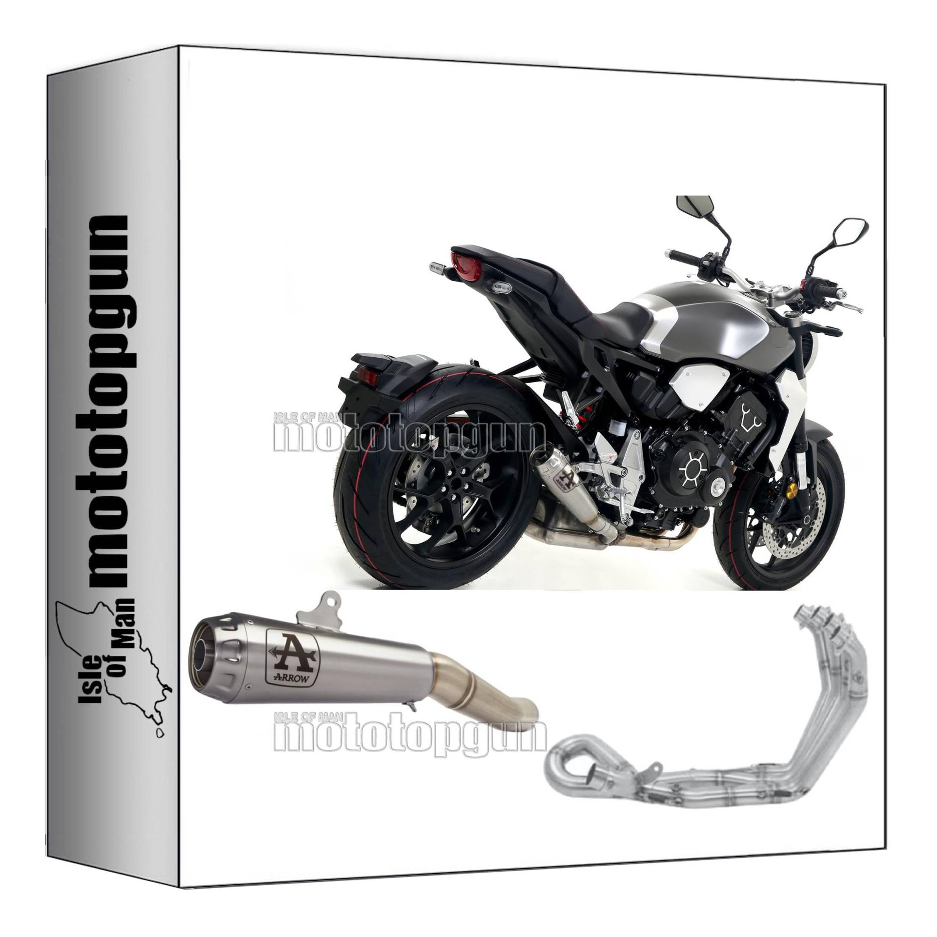 komplettanlage kein kat arrow pro-race aus titan mit endkappe aus titan kompatibel mit honda cb 1000 r 2018 2019 2020 2021 2022 2023 mototopgun 71882pr + 71693mi von MOTOTOPGUN