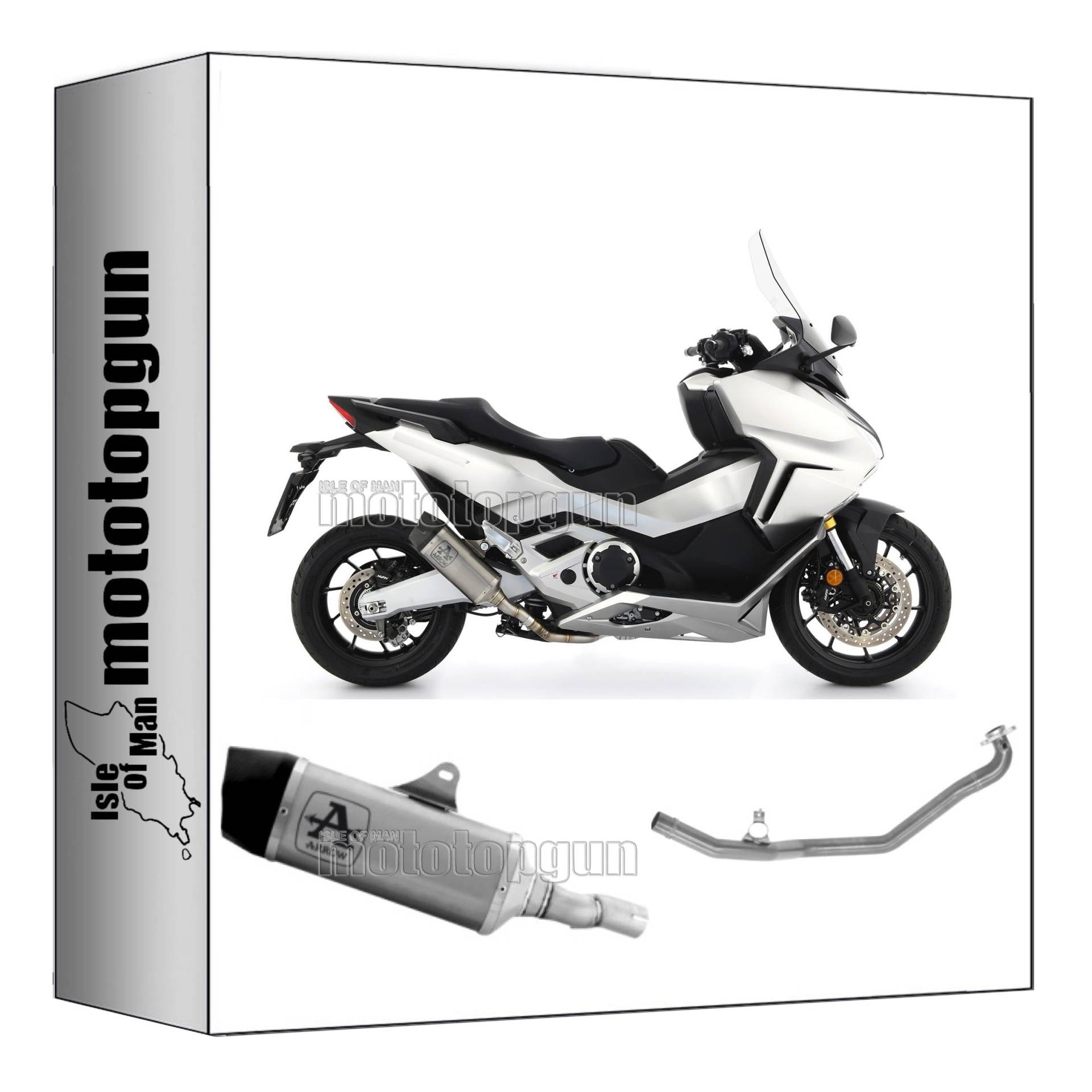 komplettanlage kein kat short arrow indy-race aus aluminium mit endkappe aus carby kompatibel mit honda forza 750 2021 2022 2023 mototopgun 73518akc + 73019mi von MOTOTOPGUN