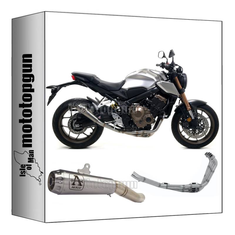 komplettanlage race arrow pro-race aus nichrom mit endkappe aus edelstahl kompatibel mit honda cb 650 r 2019 2020 2021 2022 mototopgun 71217pri + 71704mi von MOTOTOPGUN