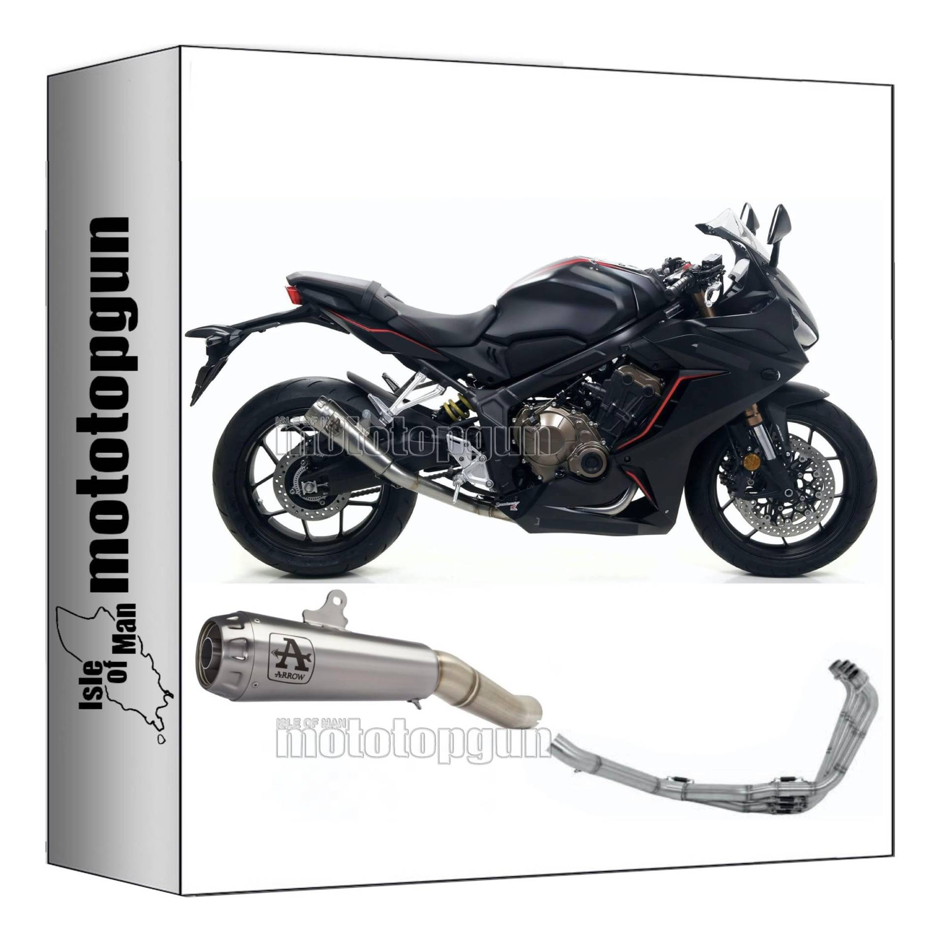 komplettanlage race arrow pro-race aus nichrom mit endkappe aus edelstahl kompatibel mit honda cbr 650 r 2019 2020 2021 2022 mototopgun 71217pri + 71704mi von MOTOTOPGUN