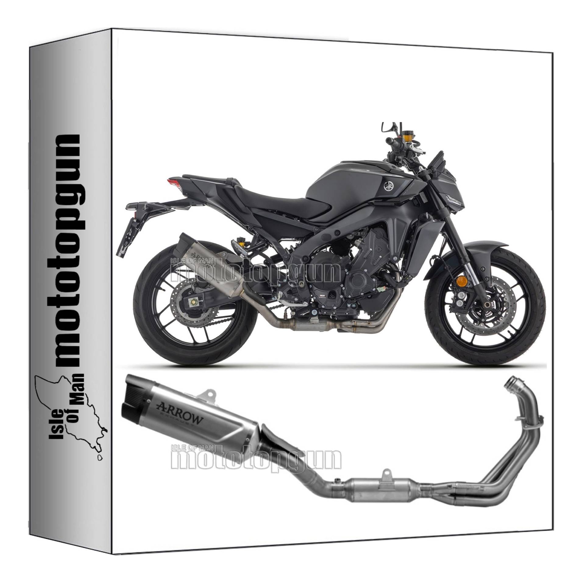 komplettanlage zugelassen kat arrow indy-race evo aus titan mit endkappe aus carby kompatibel mit yamaha mt-09 mt09 sp 2024 mototopgun 71970pk von MOTOTOPGUN