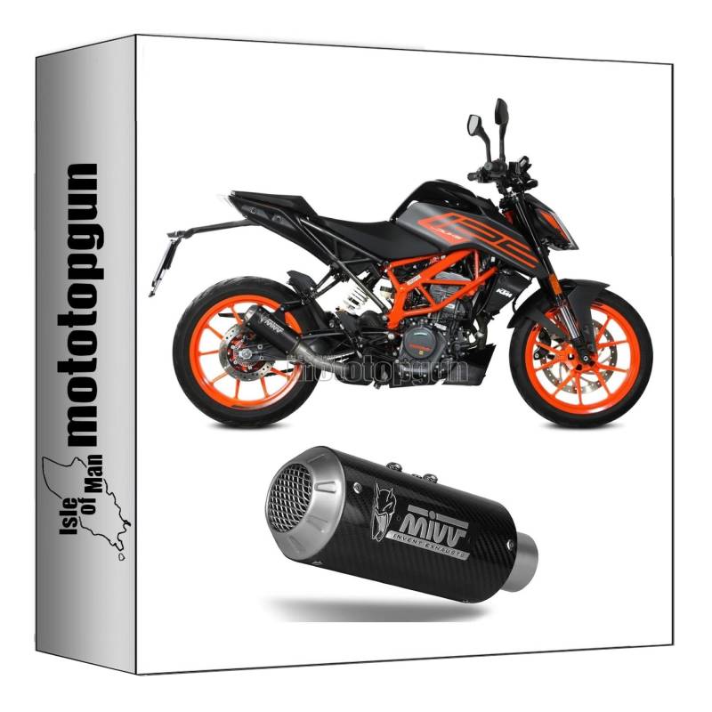 mivv KT.025.SM3B auspuff kein kat mk3 stahl schwarz kompatibel mit ktm 125 duke 2021 2022 mototopgun von MOTOTOPGUN