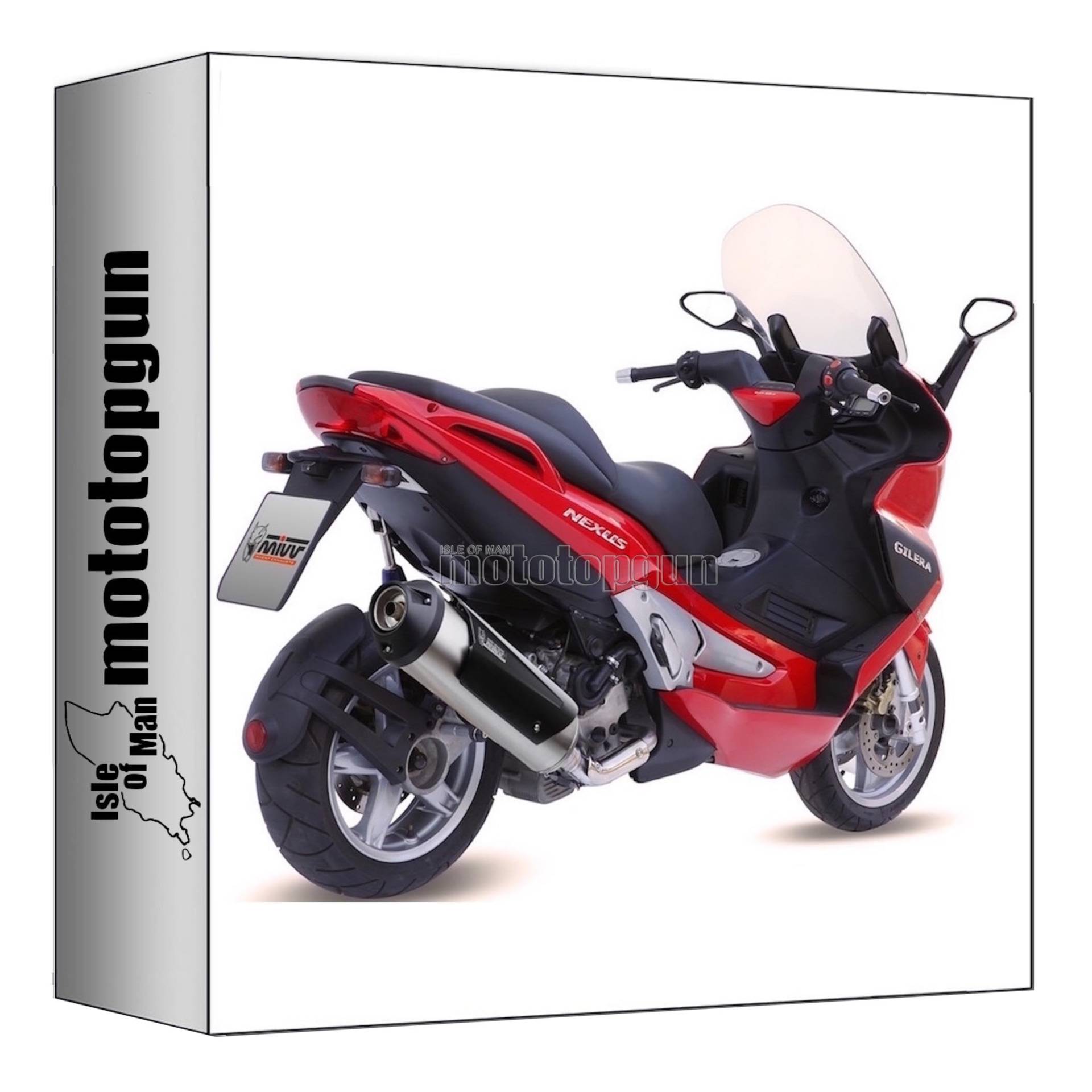 mivv auspuff kein kat urban edelstahl kompatibel mit gilera nexus 500 2004 2005 2006 2007 2008 2009 2010 2011 2012 mototopgun von MOTOTOPGUN